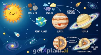 Why Are Planets Different, Like Jupiter and Saturn?