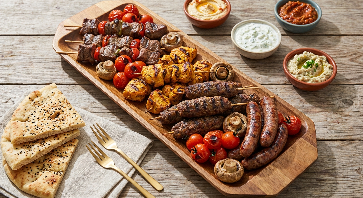 What Delicious Foods Are On a Mixed Grill Platter?