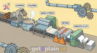 كيف يصنع الورق من الأشجار؟