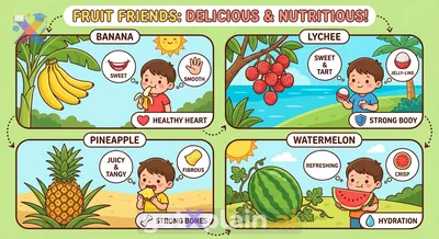 What Makes Bananas, Lychees, Pineapples, and Watermelons Unique?