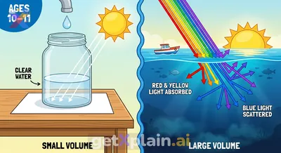 Why Is Sea Water Blue While Drinking Water Is Clear?