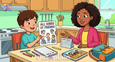 How Can I Plan and Discuss a Special Needs Awareness Poster?