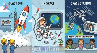 How Do Humans Travel to Space and Who Works There?