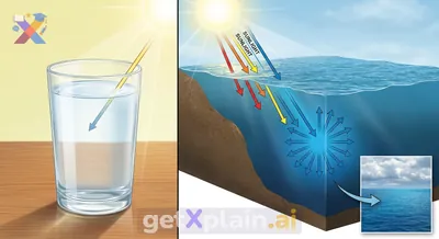 Why Does the Ocean Look Blue While Water is Clear?
