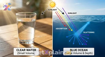 Why Does the Ocean Look Blue While Drinking Water is Clear?