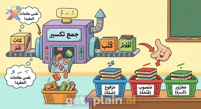 ازاي احل الاعراب جمع تكسير في العربي