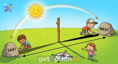 How Can Shadows Help Us Find East and West?