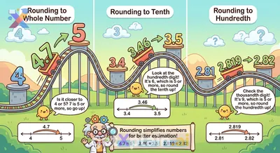 How Do We Round Numbers to Whole, Tenths, and Hundredths?
