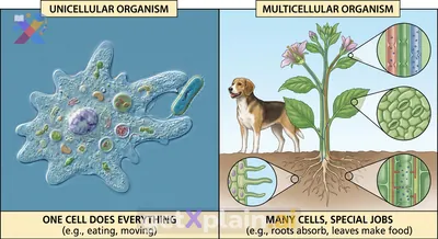 How Do Unicellular and Multicellular Organisms Differ?