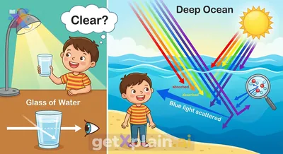 Why Does the Ocean Look Blue When Water is Clear?