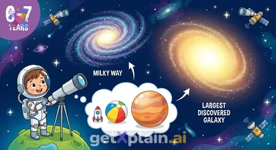 Which is the largest known galaxy in the universe?