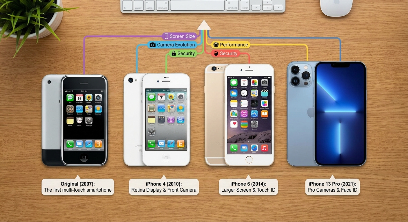 How Have iPhones Changed Over Generations?