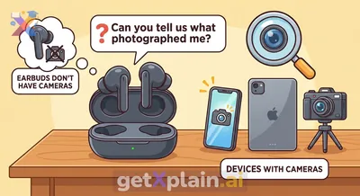 What Device Was Used to Photograph These Earbuds?