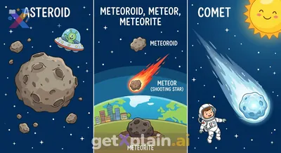 What Makes Asteroids, Meteoroids, and Comets Different?