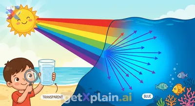 Why Does the Sea Look Blue, Yet its Water is Clear?