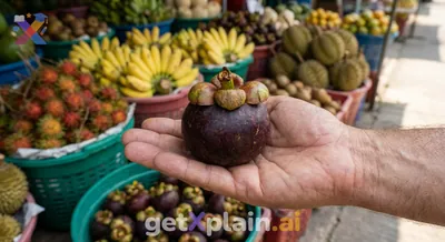 What is this distinctive purple fruit and what type is it?