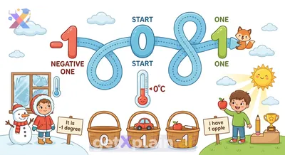 What do the numbers 0, 1, and -1 represent?