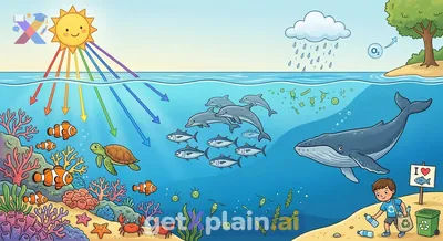 لماذا يبدو لون المحيط أزرق، وماذا يعيش في أعماقه؟
