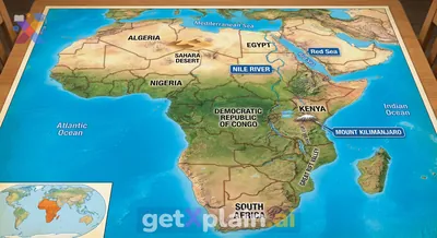 What Can We Discover on the Map of Africa?
