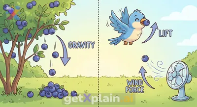 Why Don't Blueberries Fly? Exploring Gravity and Force