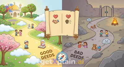What are Jannah and Nar, and what good deeds guide us?