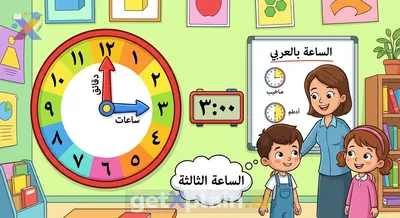 How Do We Tell Time Using a Clock in Arabic?