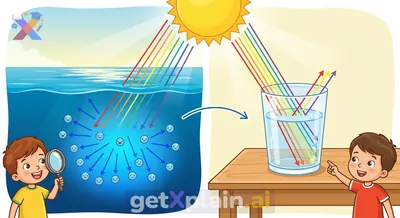 Why Do Oceans Look Blue, But Water in a Glass is Clear?