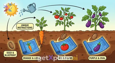 Why Do Fruits and Vegetables Have Different Colors and Shapes?