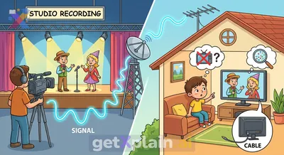 How Do Actors and Images Appear on Television Screens?