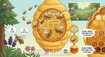 How Do Bees Make Black Honey?