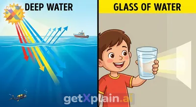 Why Does Ocean Water Appear Blue, While Drinking Water Is Clear?