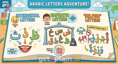 Discovering Special Arabic Letters: Interdental, Emphatic, and Selfish