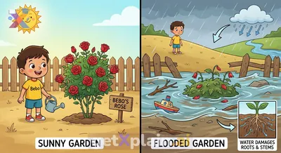 How Do Floods Affect Nature, Like a Rose?