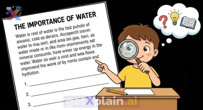 How Can We Answer Questions About the Importance of Water?