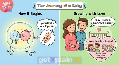 How Do Babies Begin and Grow in Families?