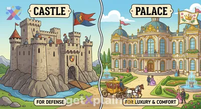 What's the Difference Between a Palace and a Castle?