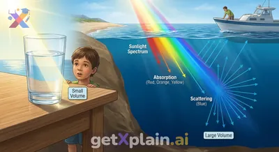 Why Does the Ocean Look Blue While Water is Clear?