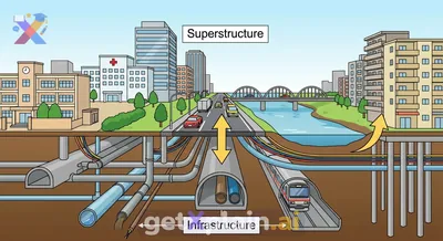 What Are Infrastructure and Superstructure, and How Do They Differ?