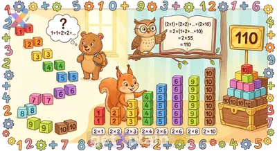 How can we quickly calculate the sum of repeated numbers?