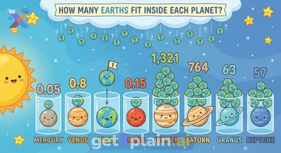 How Many Earths Fit Inside Our Solar System's Planets?