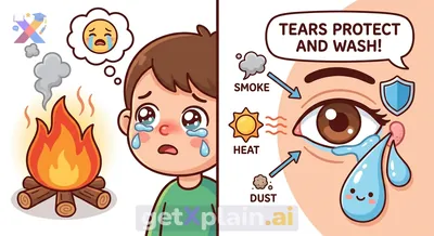 Why Do Our Eyes Get Watery Near Fire?