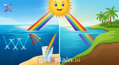 لماذا يظهر المحيط باللون الأزرق بينما الماء شفاف؟