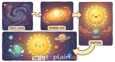How Was the Sun Formed and Where Does Its Light Come From?