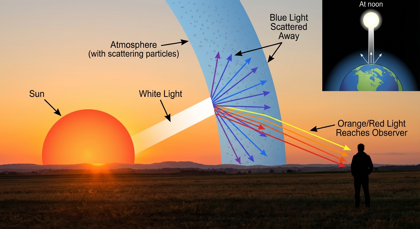 Why Does the Sun Appear Orange to Us?