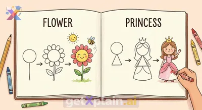 How Can I Draw a Beautiful Flower or a Princess?