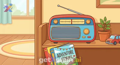 What Object is Placed Under the Radio?