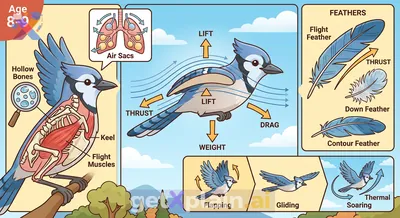 How Do Birds Soar and Fly in the Sky?