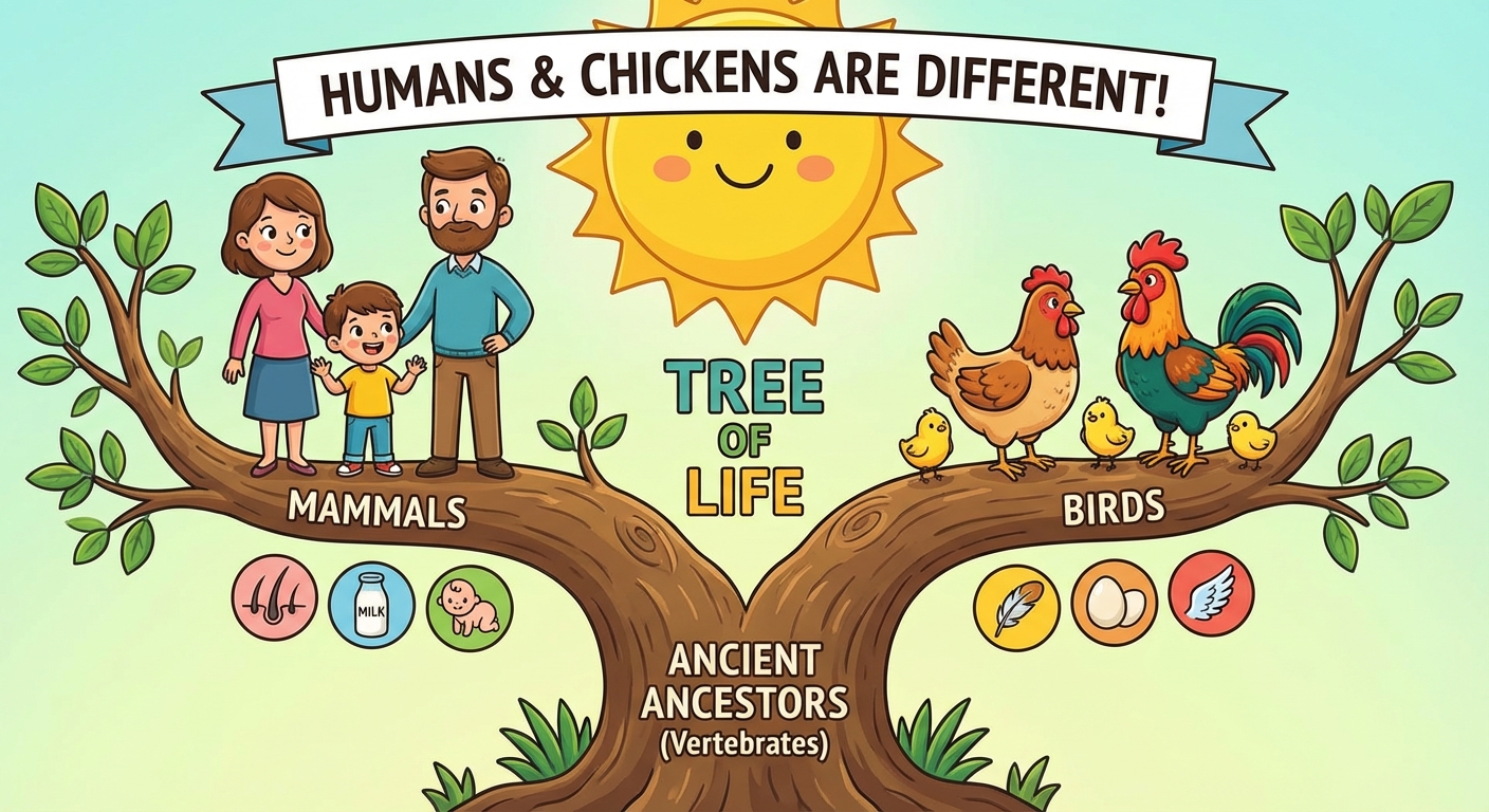 Are Humans Originally Chickens? Exploring Our Ancestry.