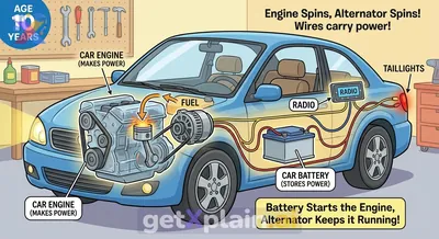 How Do Cars Work and Generate Their Own Electricity?