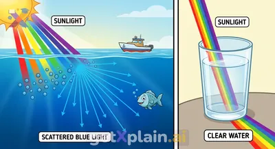 What Makes the Ocean Blue and Water Clear?